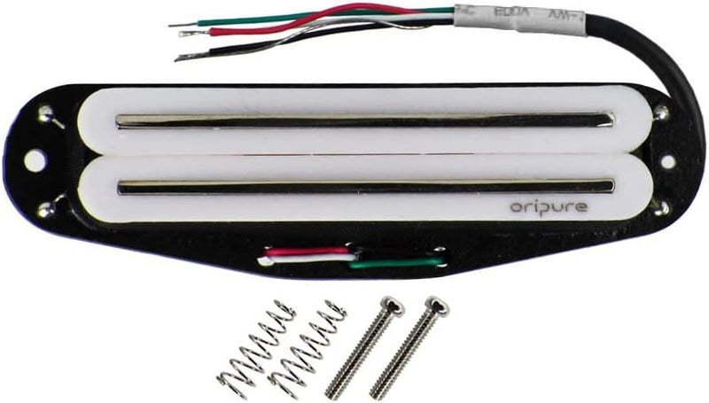 OriPure بيك أب مزدوج ساخن بحجم سلك مفرد Alnico5 10-11K مناسب لآلة الجيتار الكهربائية ST/SQ، أبيض - Image 1